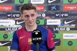 斩获进球!加维当选巴萨vs贝蒂斯全场最佳球员